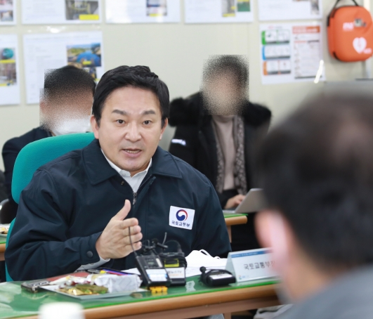 국토부 장관 인천 건설현장 점검 - 포토이미지