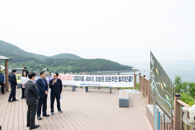 김윤덕 장관 가덕도신공항 건설 예정지 현장 점검 - 포토이미지