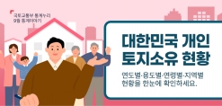 [카드뉴스] 대한민국 개인 토지소유 현황